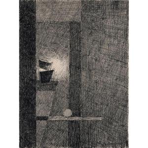 Jean Bertholle, Books And Sphere, 1982
