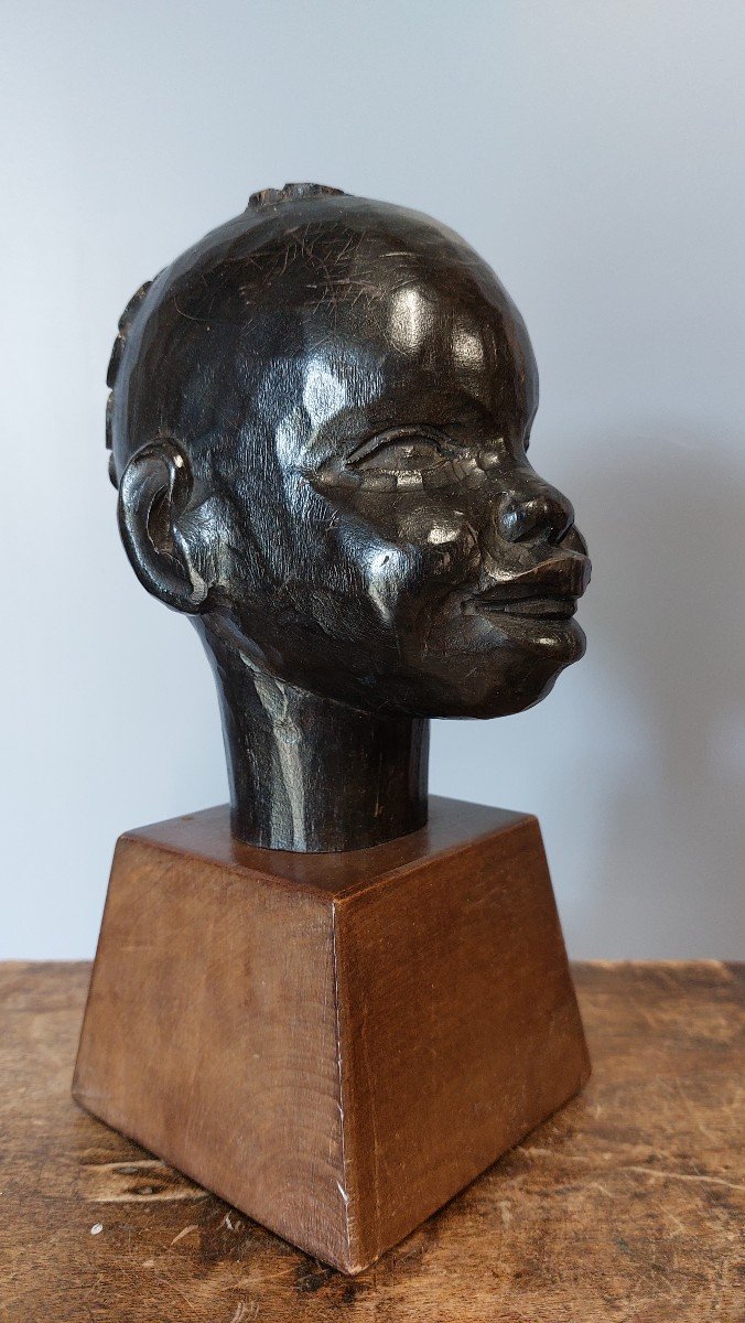 Roger Favin (1904-1990)  "tête Africaniste"-photo-2