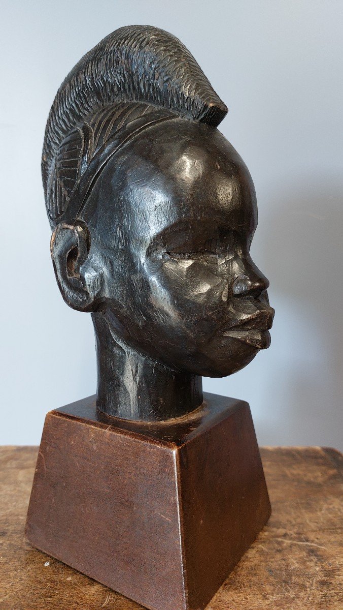Roger Favin  (1904-1990)  "tête Africaniste"-photo-2