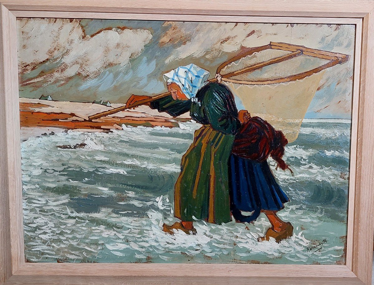 Ronan Loth (1893 - ?) "return From Fishing"-photo-1