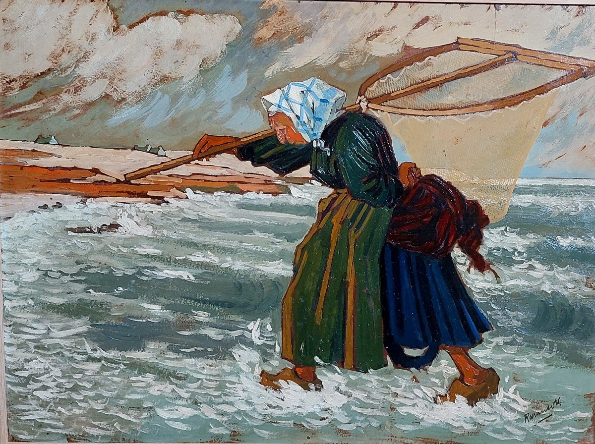 Ronan Loth (1893 - ?) "return From Fishing"