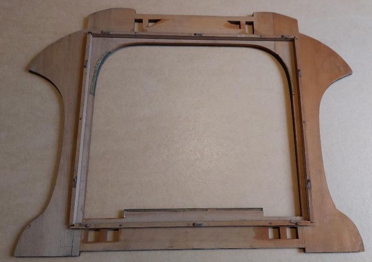 Art Nouveau Frame In Wood And Metal-photo-1