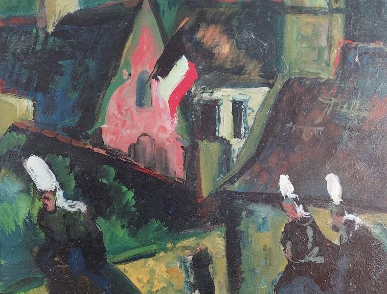 Albert Raty (1889-1970) Sainte Marine In Brittany-photo-1