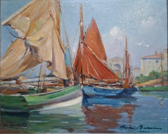 Henri Buron 1880-1969)  "Port de La Rochelle"