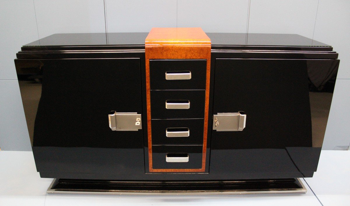 Buffet Art Déco Moderniste - France - 1930s - Parfaitement Restauré