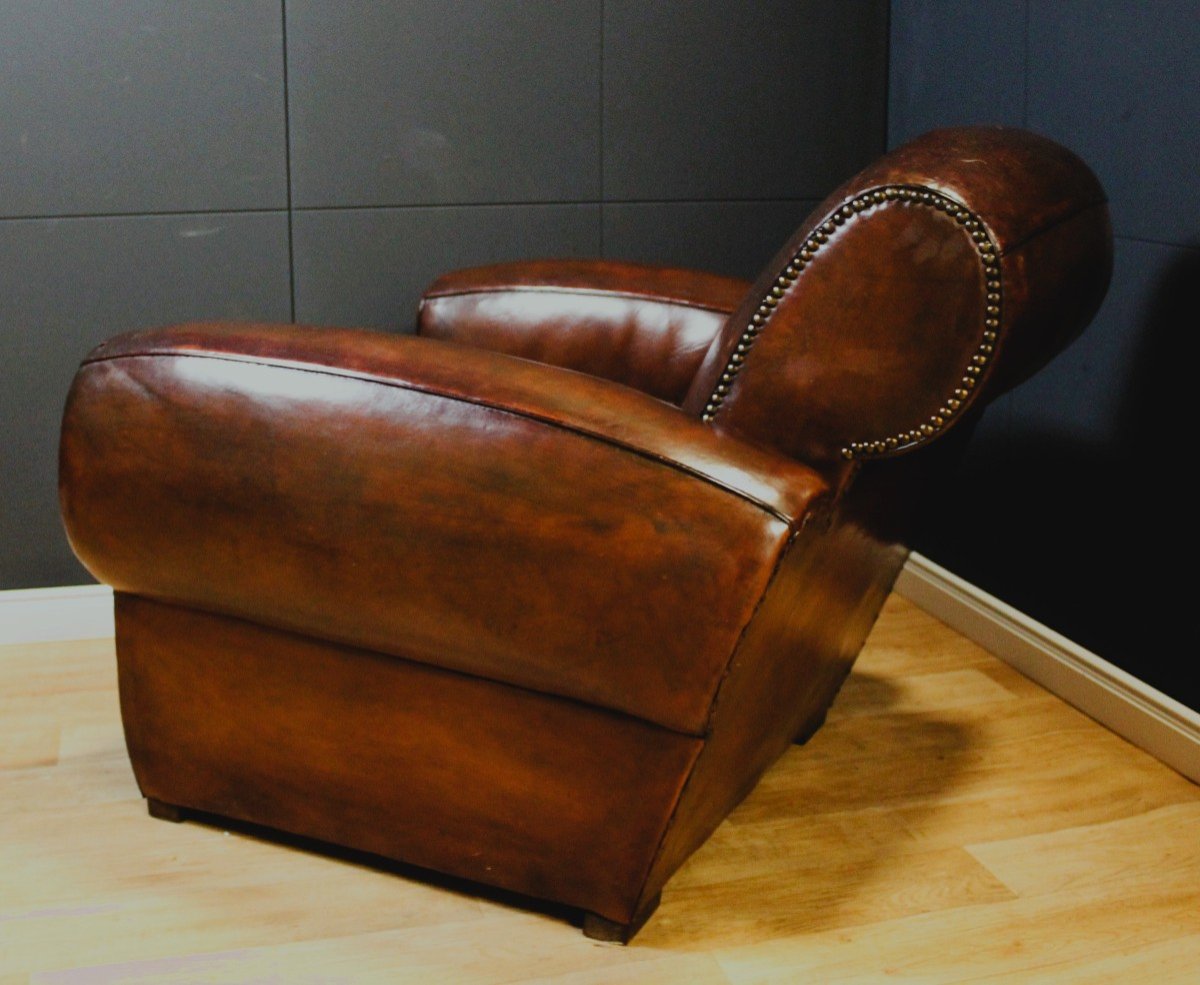 Grand paire de superb Fauteuils Club - Art Deco -photo-5