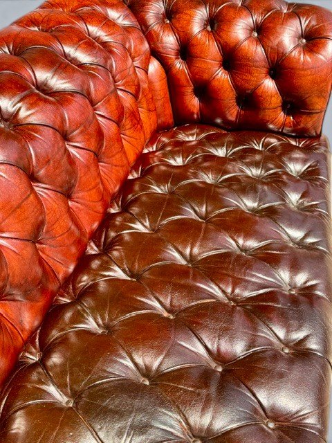 Original Chesterfield Sofa - English - Early 20th Century-photo-4