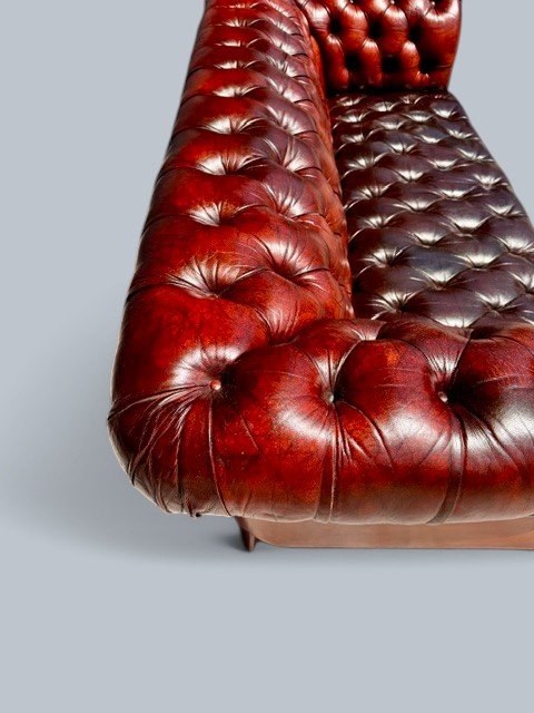 Original Chesterfield Sofa - English - Early 20th Century-photo-6