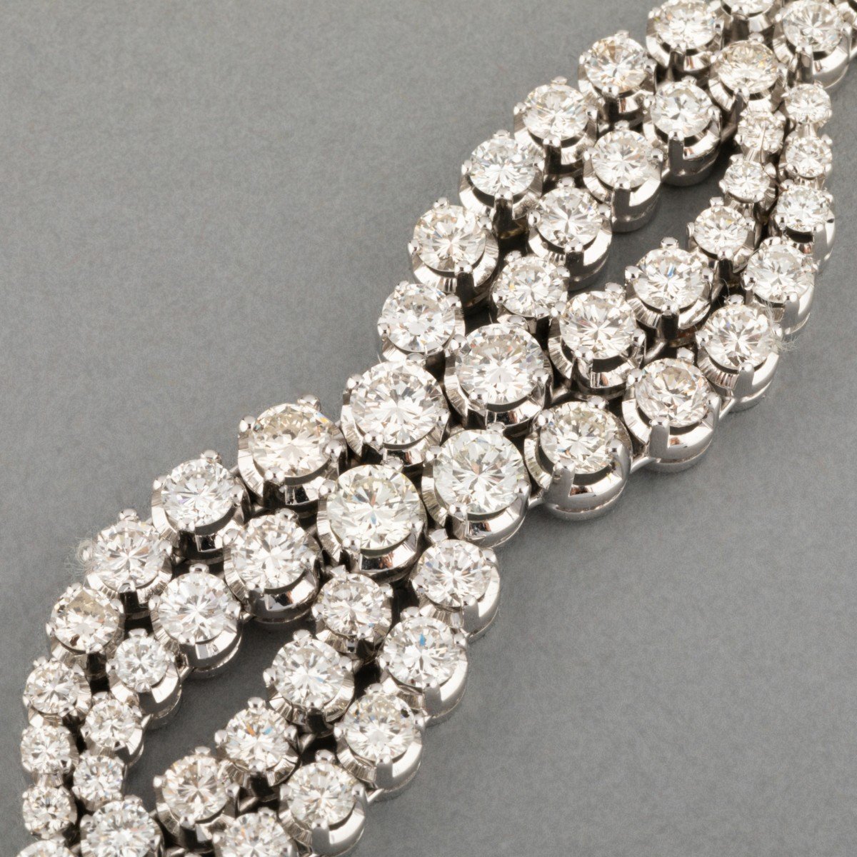 Bracelet Vintage En Or Et 13 Carats De Diamants-photo-5