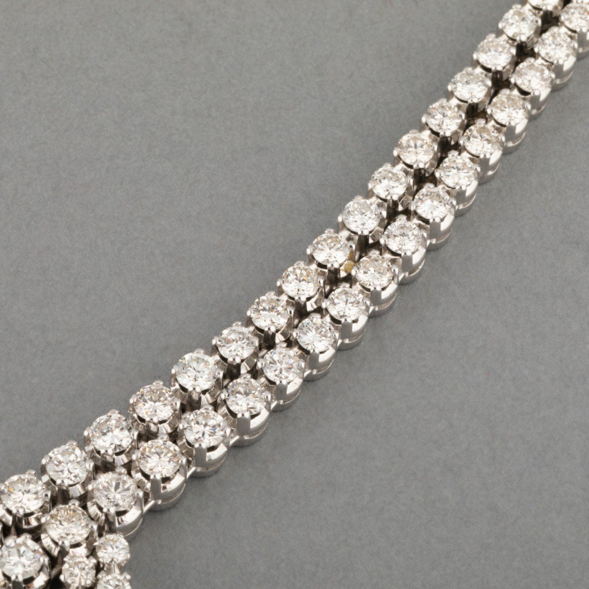 Bracelet Vintage En Or Et 13 Carats De Diamants-photo-7