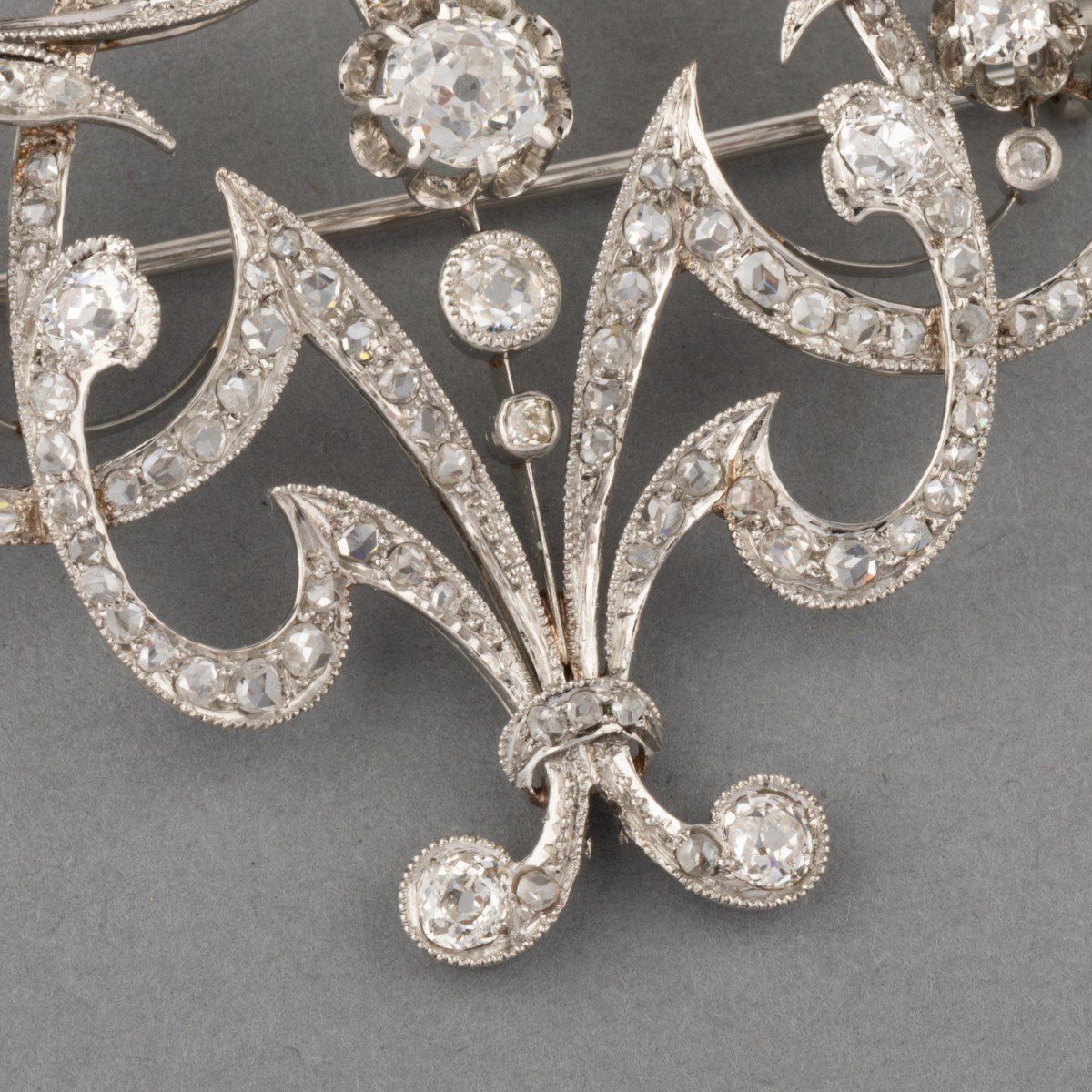 Broche Belle Epoque En Or Et Diamants-photo-4