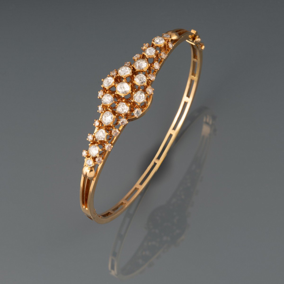 Bracelet Ancien En Or Et Diamants-photo-4