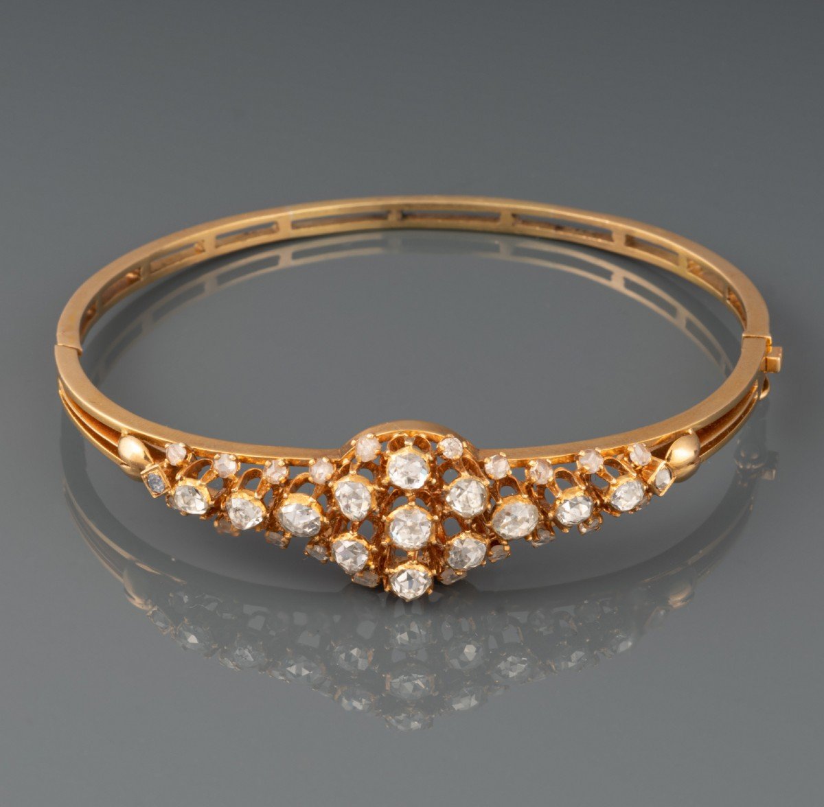 Bracelet Ancien En Or Et Diamants