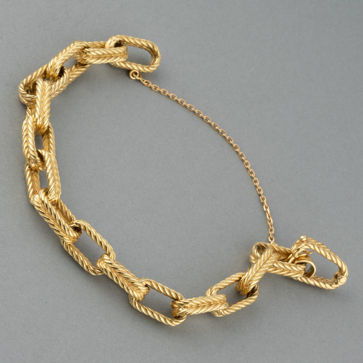 Bracelet Français Vintage En Or-photo-3