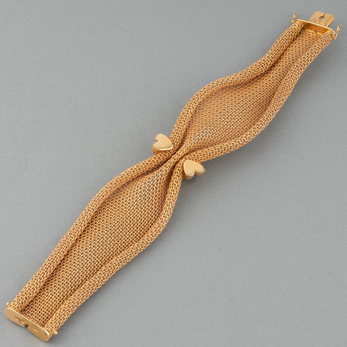Vintage Italian Gold And Ruby Bracelet-photo-1