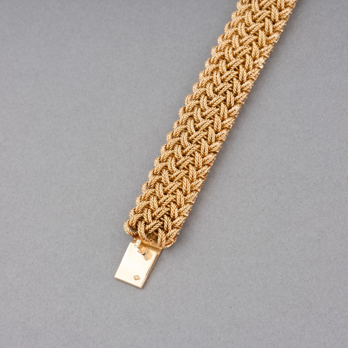 Vintage French Gold Bracelet -photo-3