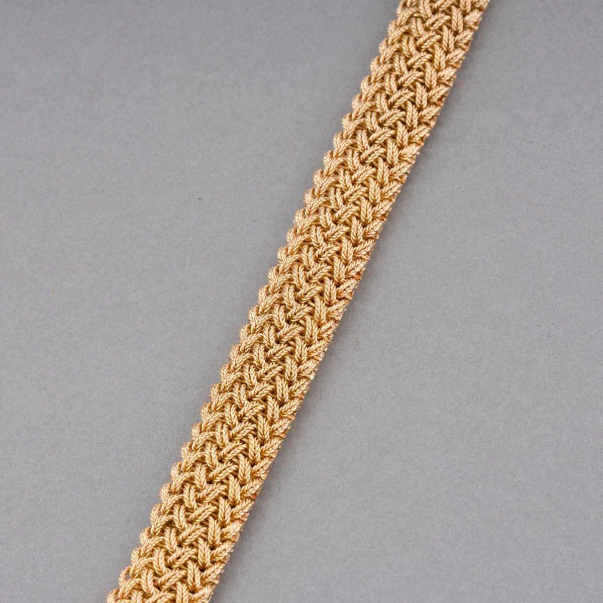 Vintage French Gold Bracelet -photo-4