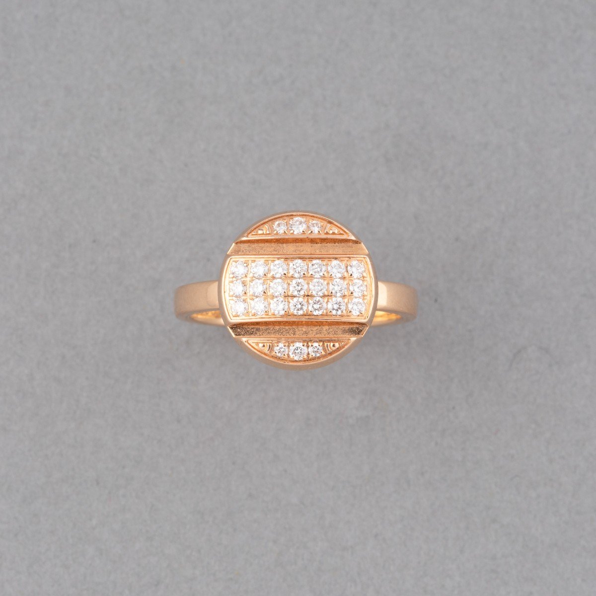 Chaumet Vintage Ring In Gold And Diamonds-photo-4