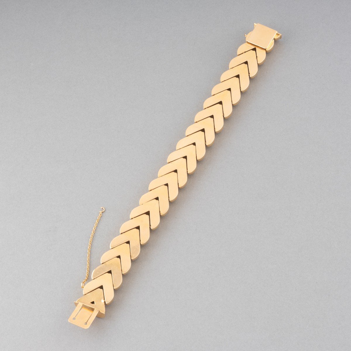 Bracelet Français Vintage En Or -photo-2