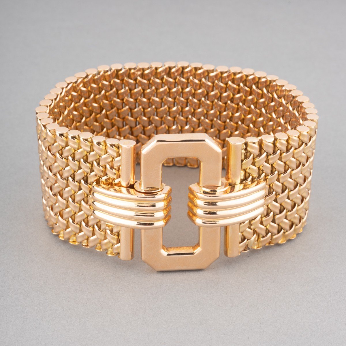 Vintage French Gold Bracelet -photo-3