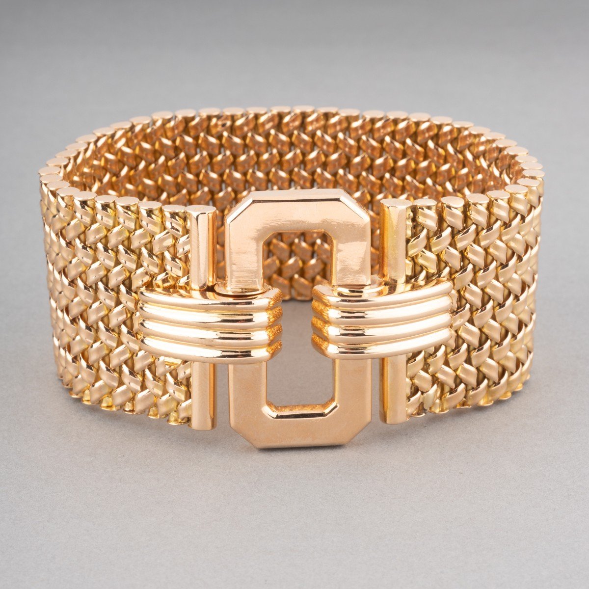 Vintage French Gold Bracelet -photo-4