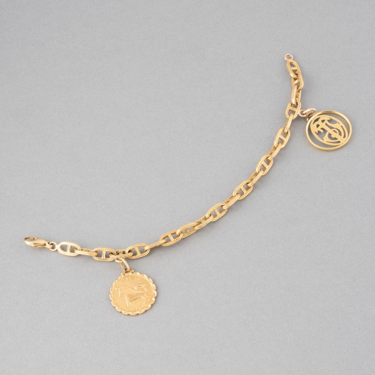 Vintage French Gold Bracelet -photo-1