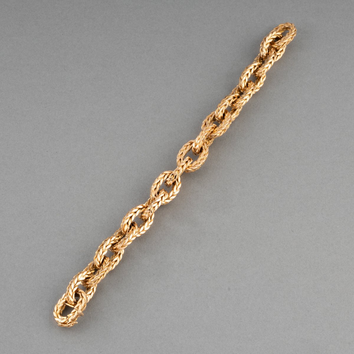 Vintage French Gold Bracelet -photo-2