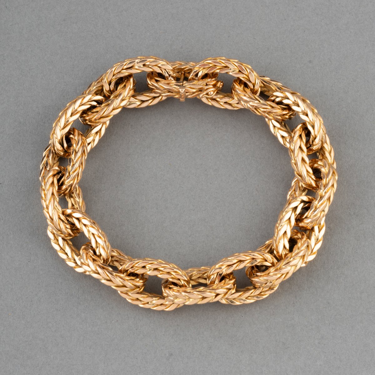 Vintage French Gold Bracelet -photo-3