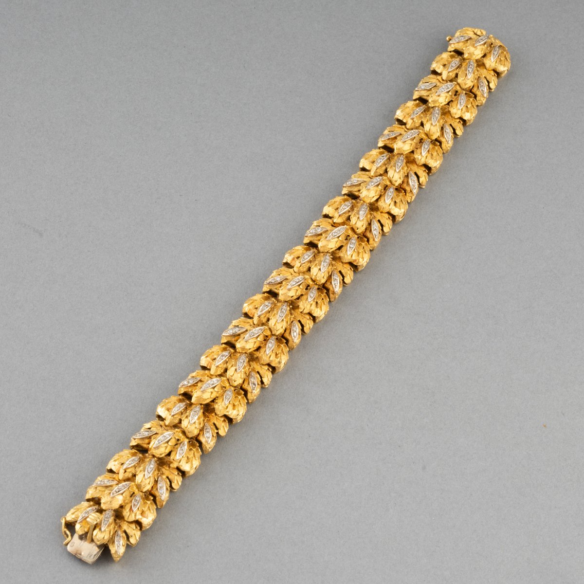 Vintage Gold And Diamond Bracelet-photo-2