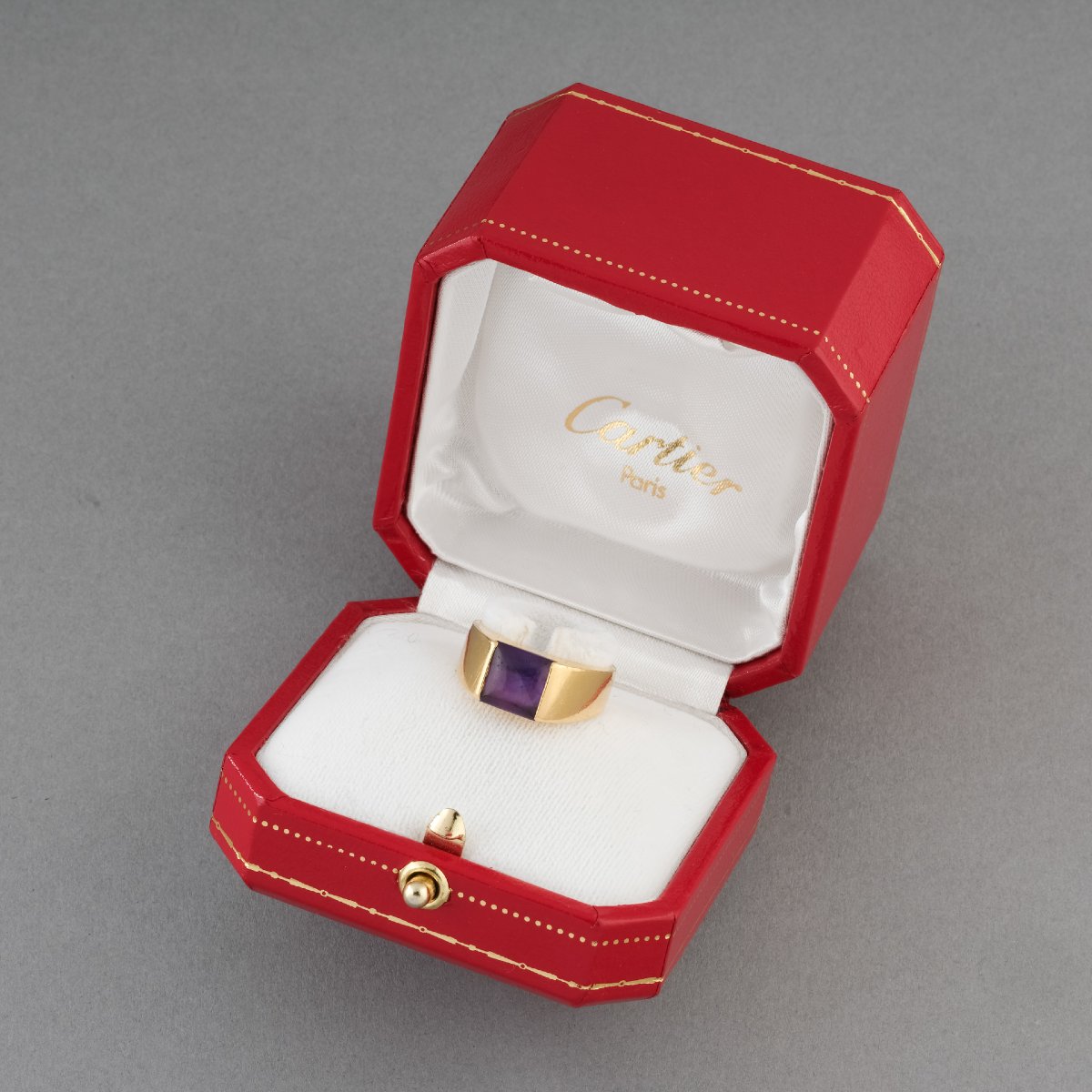 Cartier Gold And Amethyst Ring-photo-2