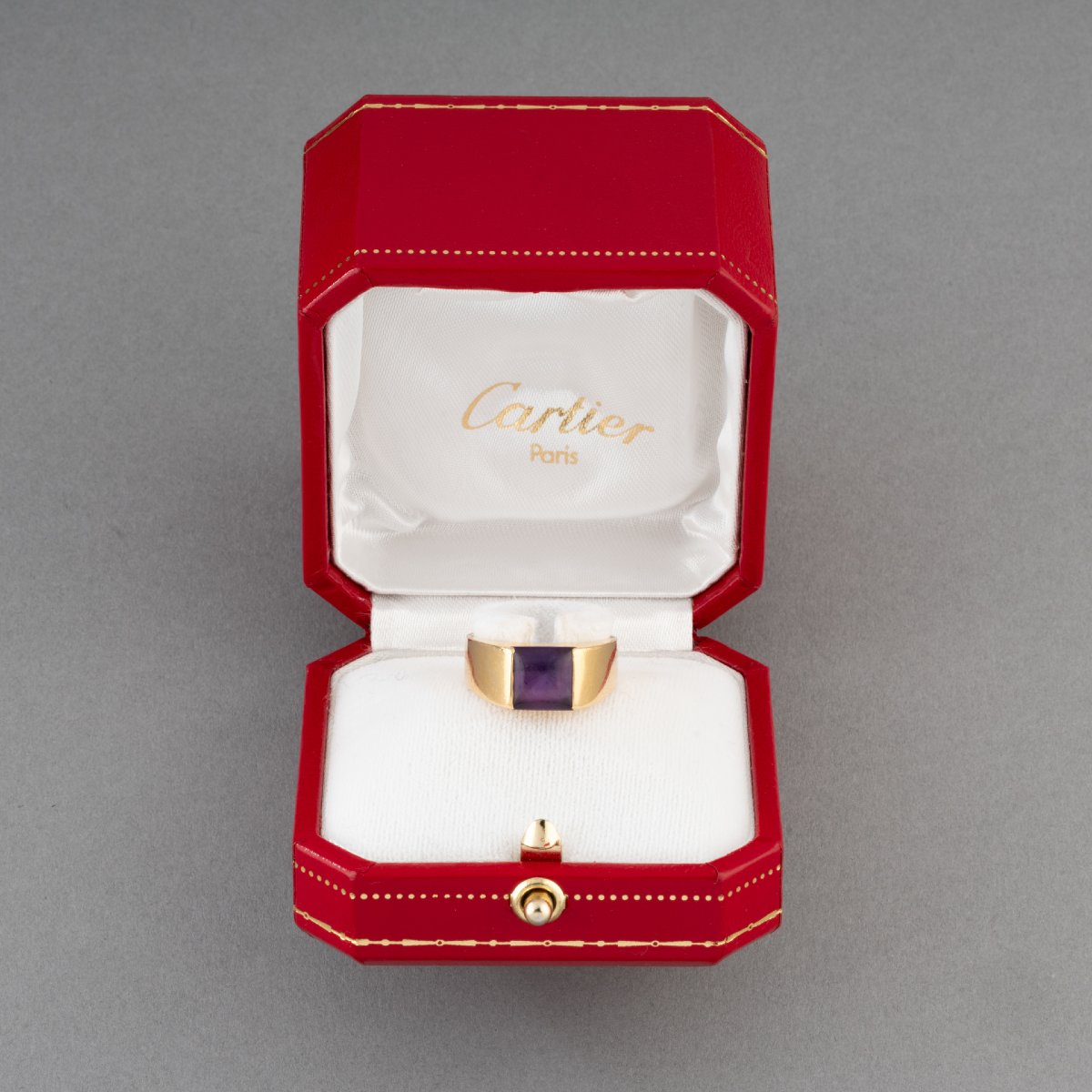 Cartier Gold And Amethyst Ring-photo-3