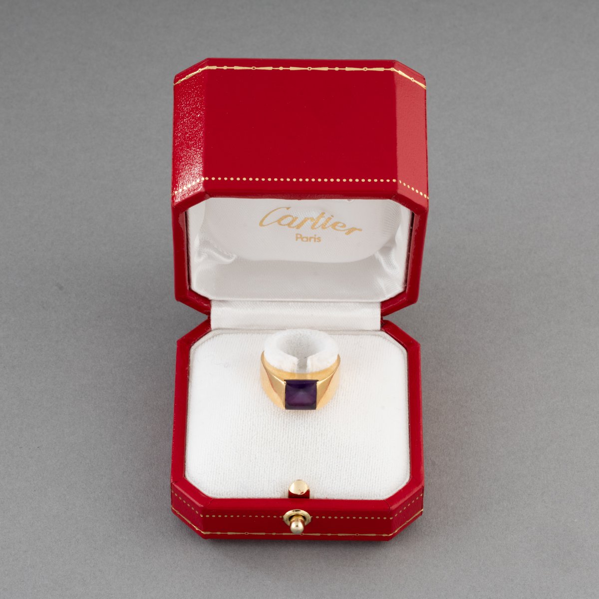 Cartier Gold And Amethyst Ring-photo-4