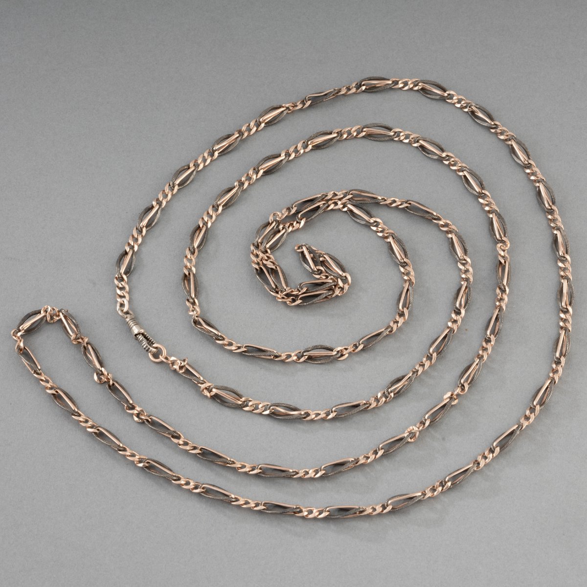Collier Ancien 19ième en Argent-photo-2