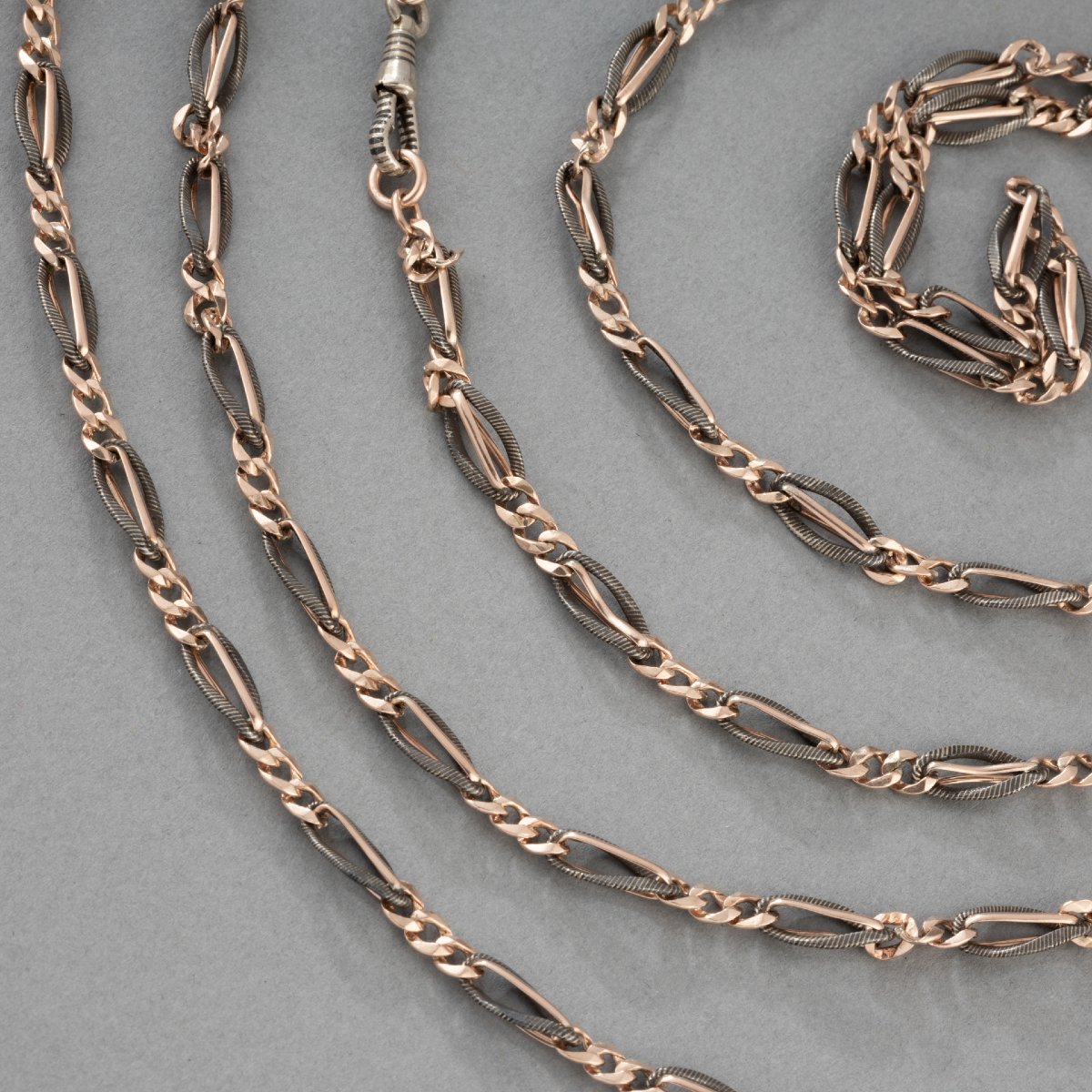 Collier Ancien 19ième en Argent-photo-4