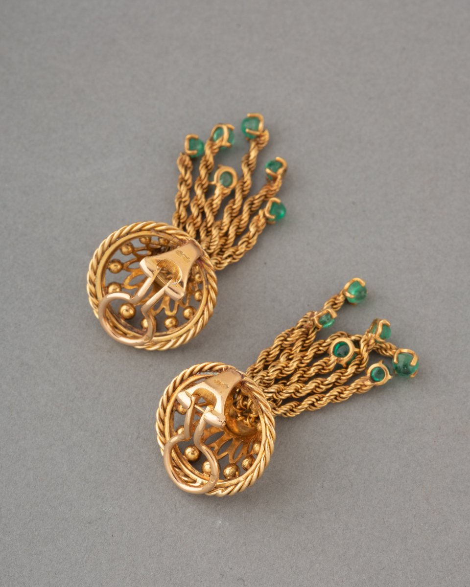 Chaumet Paris 50's Gold Earrings-photo-4