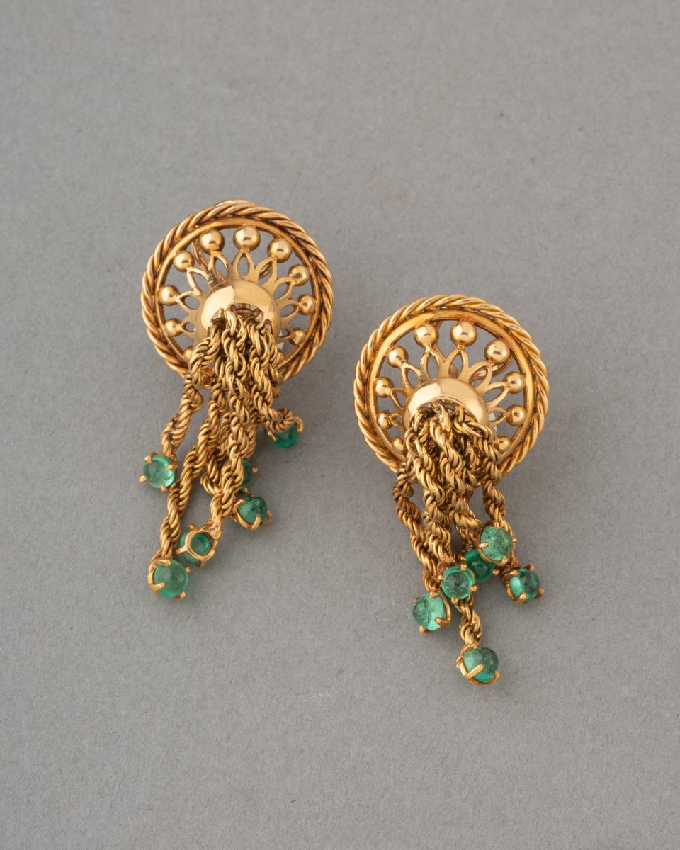 Chaumet Paris 50's Gold Earrings