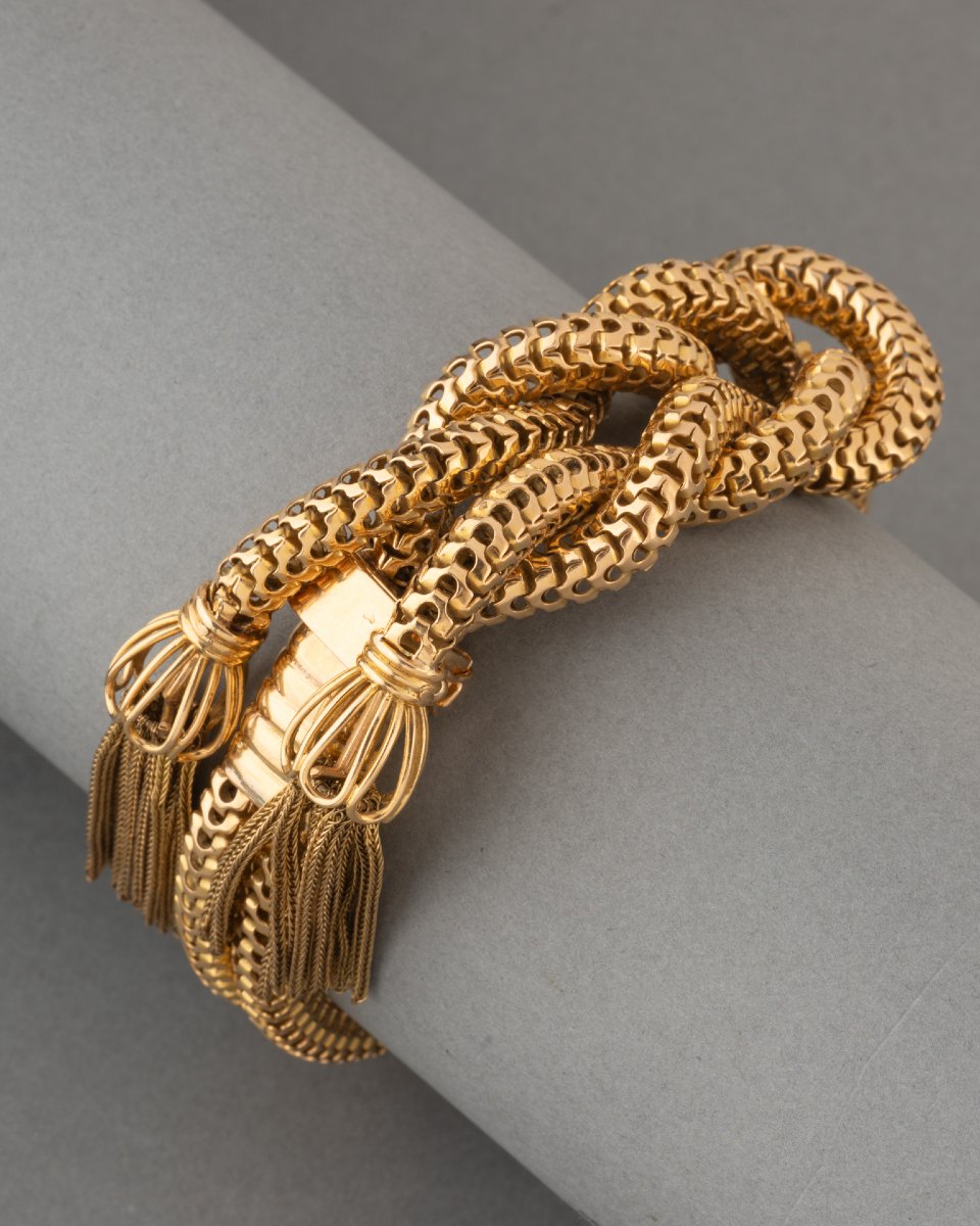 Vintage 50's Gold Bracelet-photo-3