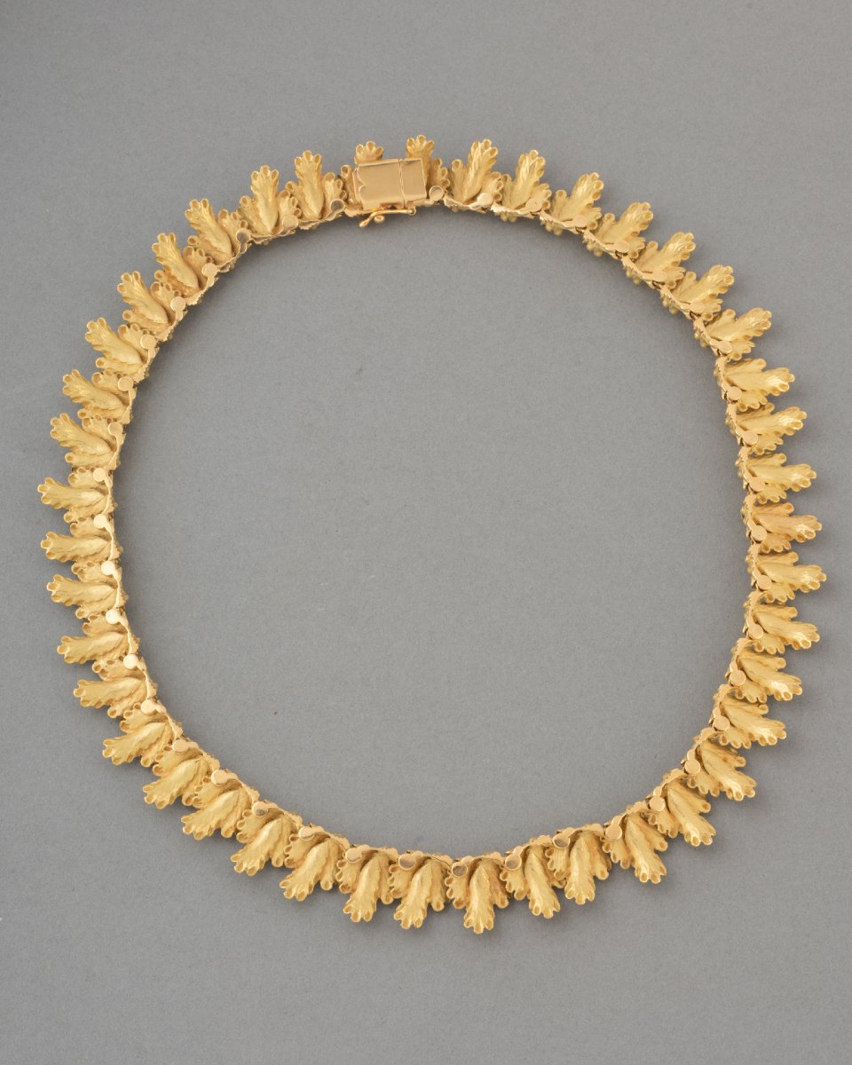 Collier Français Années 70 en Or -photo-4