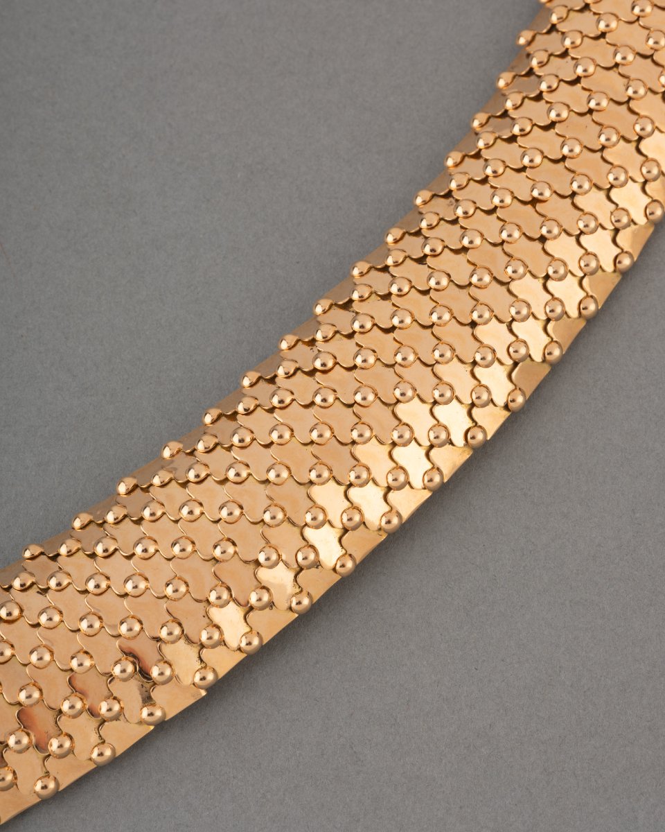 Bracelet Français Années 40 en Or -photo-4
