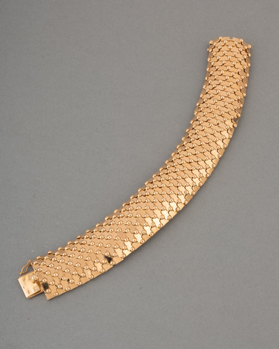 Bracelet Français Années 40 en Or 