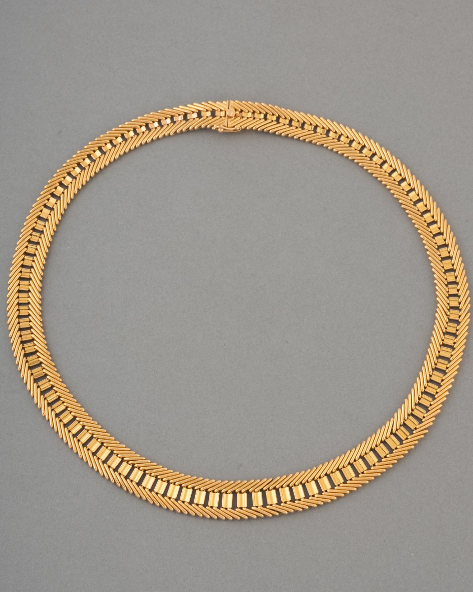 Vintage 50's French Gold Necklace