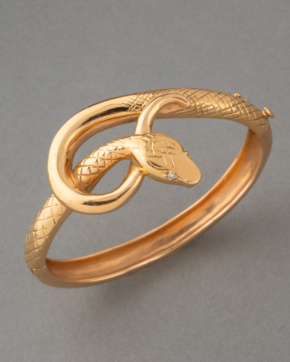 Bracelet Serpent Vintage en Or 