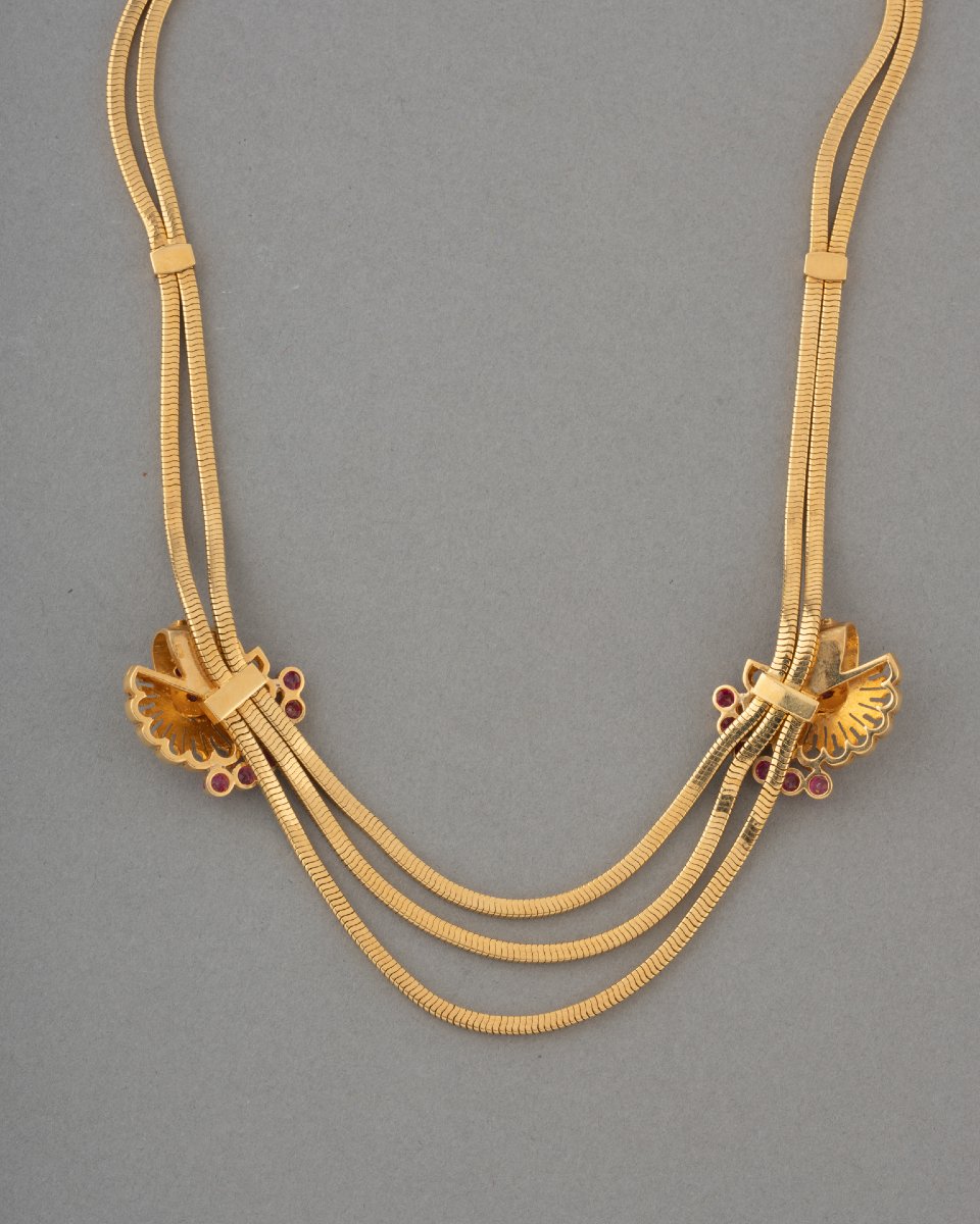 Collier Français Années 50 en Or -photo-2