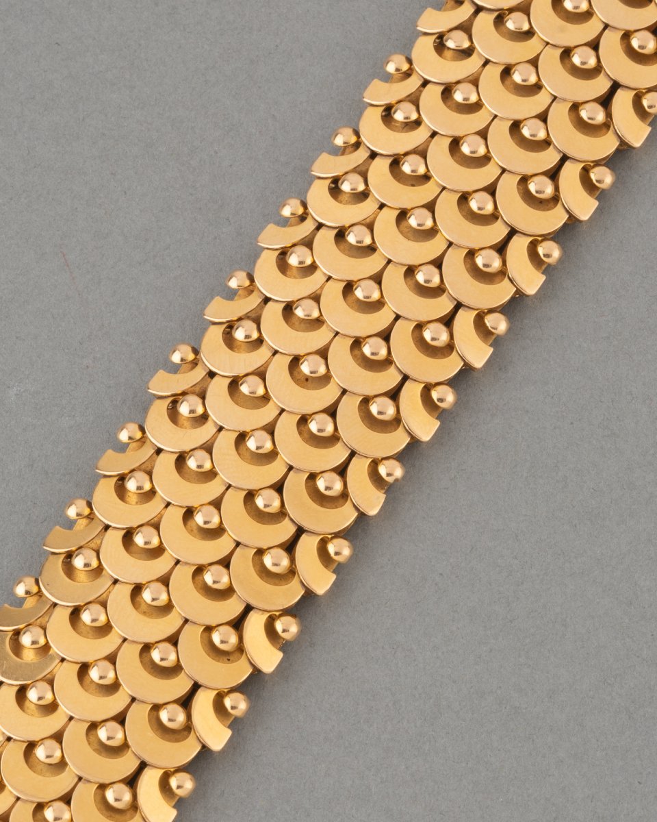 Retro French Gold Bracelet -photo-3