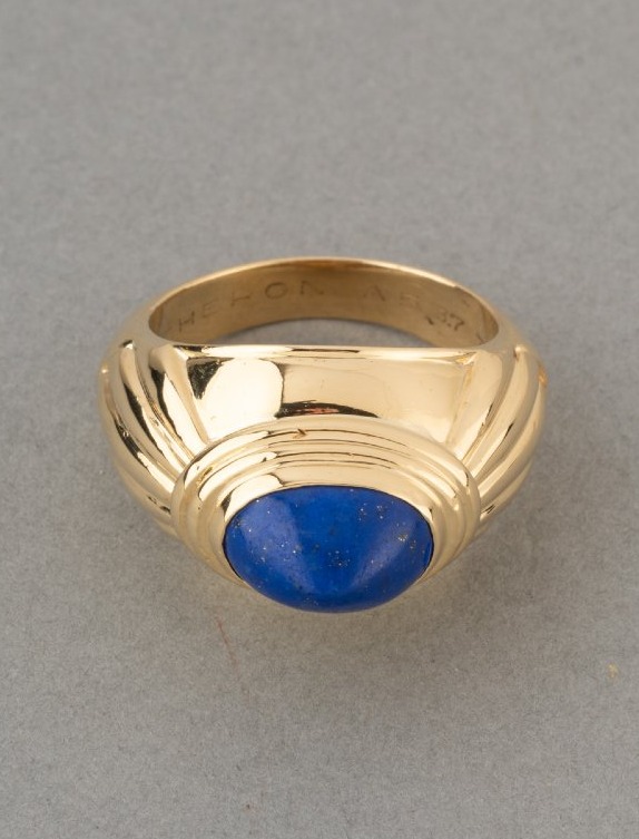 Boucheron Bague Vintage en Or et Lapis Lazuli
