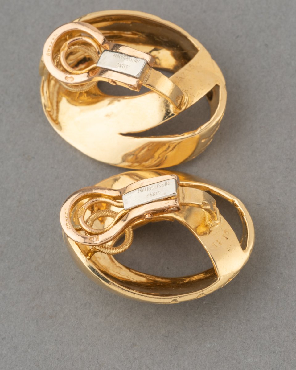 Mauboussin Paire de Clips D'oreilles en Or -photo-3