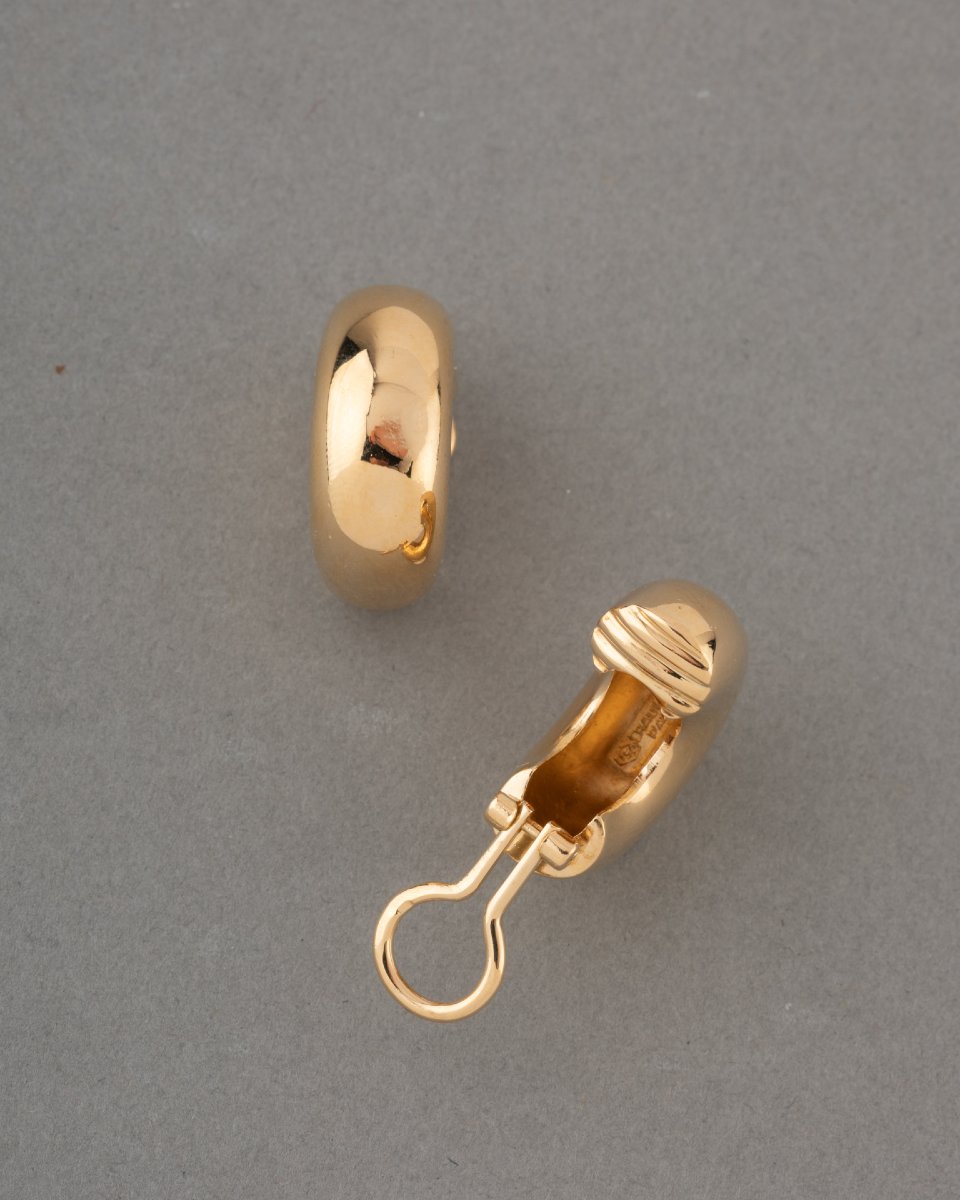 Chaumet Boucles D'oreilles Vintage en Or -photo-4