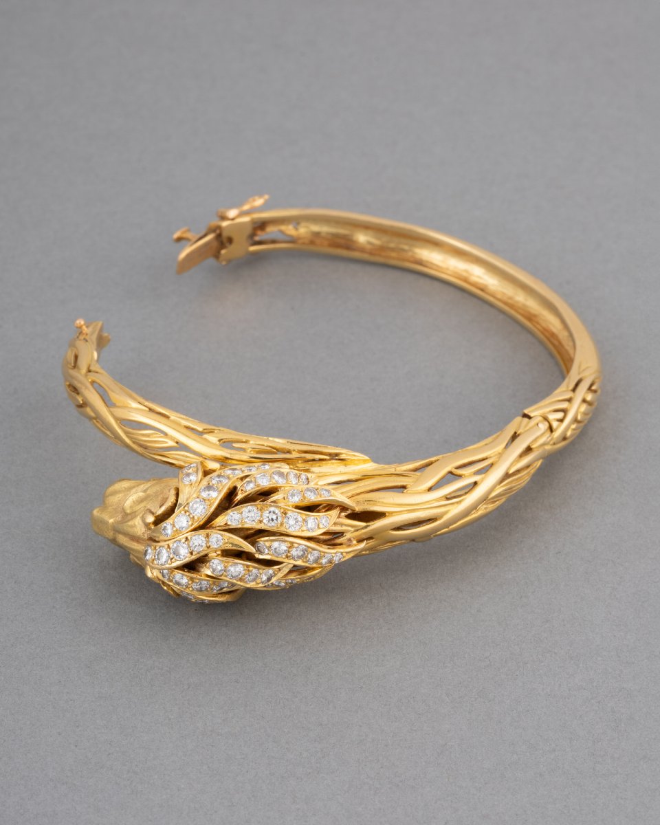 Bellin Vintage Gold And Diamond Bracelet-photo-1