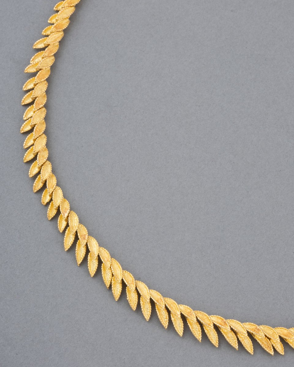 Vintage French Gold Jewelry Set -photo-4