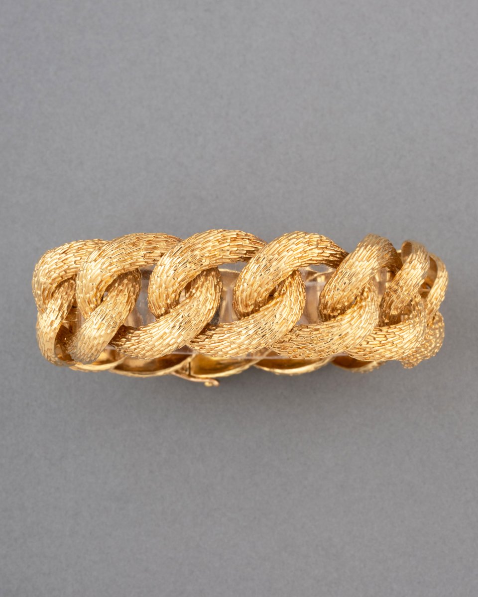 Vintage French Gold Bracelet -photo-2